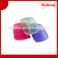 Plastic food container with divider